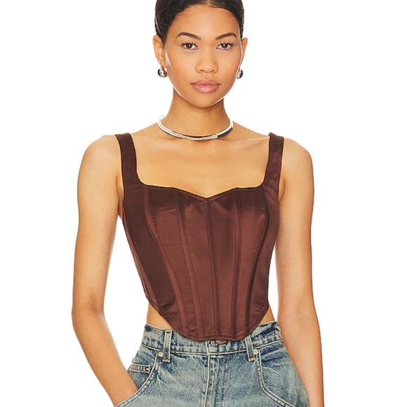 Chocolate rebelflow corset top - Picture 5 of 6